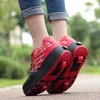 Sneakers Roller for Kids Girls Women 2 Wheels Skate Shoes Casual Sports Children Gift Boys mode Running Sneakers Boots 230203