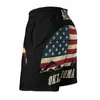 Short pour hommes Sport course plage tronc pantalon avec doublure en maille troncs Ctiy State City drapeau américain américain Bert22