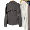 R￡pido el￡stico seco respir￡vel 30 cores ioga lu 2 bolsos z￭per cardigan define jaqueta de manga longa tops de gin￡stica de gin￡stica de gin￡stica roupas de gin￡stica de roupas esportivas para mulheres