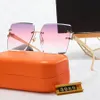 편지 디자이너 선글라스 Polarized Luxury Frameless Eyewear Womens Men Sun Glasses 여행 Adumbral