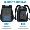 Backpack Fenruien Waterproof s USB Charging School Bag Antitheft Men Fit 156 Inch Laptop Travel High Capacity 230204