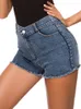 Shorts femininos de cintura alta jeans elástico jeans tassel booty women sexy micro mini bermudas feminina clubwear lazer streetwear