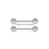 Nippelringar Fashion Smycken Rostfritt st￥l Navel Belly Lip Eyebrow Bar Ring Ball Piercing Kit Body Drop Delivery DHW02