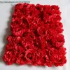 Fleurs décoratives 10 pcs/lot fleur artificielle mur soie pivoine et Rose fond de mariage décoration coureur rouge TONGFENG