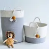 Storage Boxes Cotton Rope Laundry Basket Clothes Baskets Household Kids Toy Bucket Sundries Bin Box Organizers