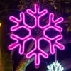 Strings Snowflakes Christmas String Lights Outdoor Garden Charistmas Tree Snowfall Fairy Garland Light Wedding Party Hanging