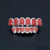 Grillz Dental Grills Diamondinlaid Hiphop Gold Braces Sier Teeth Men And Womens Rap Ornaments Drop Delivery Jewelry Body Dh3Wv