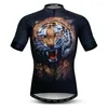 Racingjackor 2023 3D Tiger Cycling Jersey MTB Bicycle Clothing Bike Wear Cloth Maillot Ropa de Ciclismo Hombre Verano