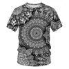 Heren t shirts mandala bloei shirt harajuku streetwear 2023 zomer heren t-shirt mannelijk cool t-shirt hoog kwaliteit merk ademende casual