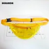 Waist Bags Holographic Fanny Pack Women Men Laser Transparent Bum Clear Hengreda Travel Shiny Hip for Beach Party 230204