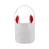 Party Gift Sublimation Blank Easter Bunny Basket Bags With Handle Carrying Gifts and Eggs Hunting Candy Bag Halloween Storage tt0204