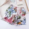 Vêtements de nuit pour femmes Shorts de couchage pour femmes pantalons courts poche à cordon été maison dessin animé Animal taille élastique lâche décontracté plage