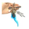 Key Rings Fashion Opal Stone Natural For Women Metal Bag Charm Boho Jewelry Feather Keychain Drop Delivery Otvyj