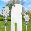 Fleurs décoratives mariage arc mur soie artificielle Swag fleur guirlande pour fête cérémonie décor ornement