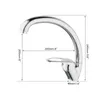 Kitchen Faucets Monite 360 Degree Rotation Chrome Brass Swivel Faucet Single Handle Deck Mounted Polished Mixer Basin Sink Tap