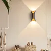 Lâmpada de parede Lâmpadas minimalistas modernas da sala de estar de cabeceira 10W/6W LED Branco Branco Branco Decoração de Iluminação