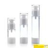 15ml 30ml 50ml 80ml 100ml 120ml Airless Pump Bottle Vacuum Refillable Plastic Travel Empty Bottles Spray Lotion Pump Containers