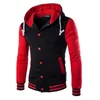 Herrjackor klädjacka kvinnor hösten boy baseball jacka mode design vin röd slim fit college varsity mode 230203