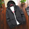 Kurtki męskie duże 7xl 8xl kurtki z kapturem mężczyźni Mężczyźni Plus Size Casual Spring Spring Autumn Windbreaker Męska marka płaszcza