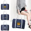 Duffel Bags 2023 Dames TOTE TOEST Vouwbare plunje tas opslag boodschappen kleding organisator King Gedrukte mannen handbagage handtassen