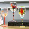 Wine Glasses Creative Hand Painted Glass Cup Champagne Flute Crystal Cups Bar El Party Drinking Ware Wedding Home Decor