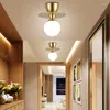 Ceiling Lights LOFT Iron Brass Light Sitting Room Corridor Of The Bedroom Lamp Lighting