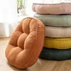 Подушка-футон для медитации, вельветовая нескользящая мягкая однотонная круглая толстая подушка для стула для офиса/кухни/столовой/патио, стулья