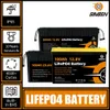 Батарея LifePo4 200AH 12V 24V 100AH ​​встроенный BMS-литий-литий-фосфатный аккумулятор для RV Solar System Golf Cart