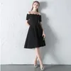 Festklänningar Elegant Black Short Cocktail Vestidos de Coctel Elegantes