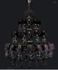 シャンデリアベッドルームのための豪華なシャンデリアライト黒い天井モダンなLEDランプホーム照明ダイニングルーム