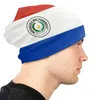 Bérets drapeau du Paraguay Bonnet chapeau tricot chapeaux hommes femmes Cool unisexe adulte hiver chaud Skullies bonnets casquette