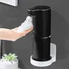 Flytande tvål dispenser svart automatisk skum tvål dispenser hushåll induktion hand sanitizer dispenser badrum smart USB laddning tvål dispenser 230203
