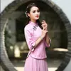 Ethnic Clothing Summer Daily Plus Size Tang Suit Cheongsam Tops Improved Fashion Retro Short Shirt Women Chinese Women's