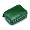 Cosmetic Bags & Cases Lady Lipstic Bag With Mirror Mini Woman Wallet Cow Leather Coin Pure Change Female For Girl