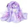 Foulards Style Écharpe Wrap Chinois PP Femmes Mousseline de Soie Longue Châle Mode Lady Cou