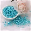 Acrylic Plastic Lucite 38Mm Round Abs Plastic Shape Imitation Pearls White Beads Handmade Diy Bracelet Jewelry Accessories Making Ot0Da