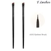 Makeup Brushes 2Pcs Professional Inclined Flat Angled Eyebrow Eyeliner Eyeshadow Brush Contour Tools Black Fiber HandleMakeup Harr22