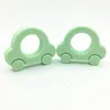 Collane con ciondolo! 10 pz/lotto Colori Della Miscela Del Silicone Mini Auto FAI DA TE Massaggiagengive Giocattolo Collana di Dentizione Del Bambino Chew BPA Libero Per Uso Alimentare