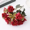 Decorative Flowers Practical Artificial Cherry Blossom Realistic Bright Color Lightweight Fake Flower For Living Room