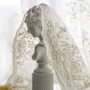 Rideau français lumière luxe princesse broderie creux blanc gaze dentelle écran rideaux pour salon chambre baie vitrée personnalisation