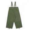 Pantalons pour hommes 2023 hommes noir vert salopette ample mode hommes une pièce mâle décontracté poche combinaisons Hip Hop bavoir