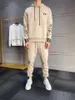 Herrmän Tracksuits Hoodies 2 Piece Set Y3 Sports Suit Autumn and Winter Casual tröja Långärmbyxor