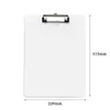 Sublimation A4 Clipboard Recycled Document Holder White Blank Profile Clip Letter File Paper Sheet Office Supplies tt0204