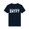 Men's T Shirts Tshirt Fashion Printed What Will You Do When Shtf Disaster Emergency Top Mens Loose Customization Tees