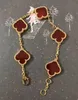 Fashion Chain Classic Clover Charm Bracelets Gold MOVE BRACELET designer jewelry for women 15mm flower Girl Wedding Mother' D287f
