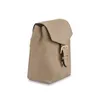Tiny Mini Backpack Tourterelle Colori Beige/Crema Empreinte goffrata morbida pelle di vacchetta grana Lady Fashion Borsa a tracolla Tasca posteriore con zip