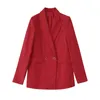 Women's Two Piece Pants Suit Office Ladies Blazer Set With Button Long Sleeve Coat Casual Elegant Outwear Woman Jacket SuitWomen