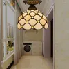 Ceiling Lights Tiffany Glass Lamp Baroque Retro Bedroom Kitchen Corridor Bathroom Living Room Home Decor Nordic Iron LED