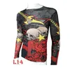 Men's T-Shirts Fashion Men's Fake Tattoo T-shirts Long Sleeve Elastic Modal Thin All Over Print O-Neck Tattoo Shirts Women Halloween Clothing 230204