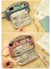 Pencil Bags Angoo Corduroy Pen Bag Pencil Case Light Color Multi Slot Easy Handle Storage Pouch Organizer for Stationery School Travel A6443 230203